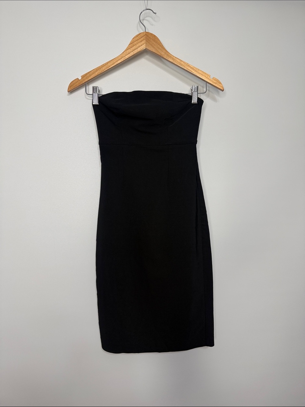 Express Stretch Strapless Black Sheath Dress Size 1/2